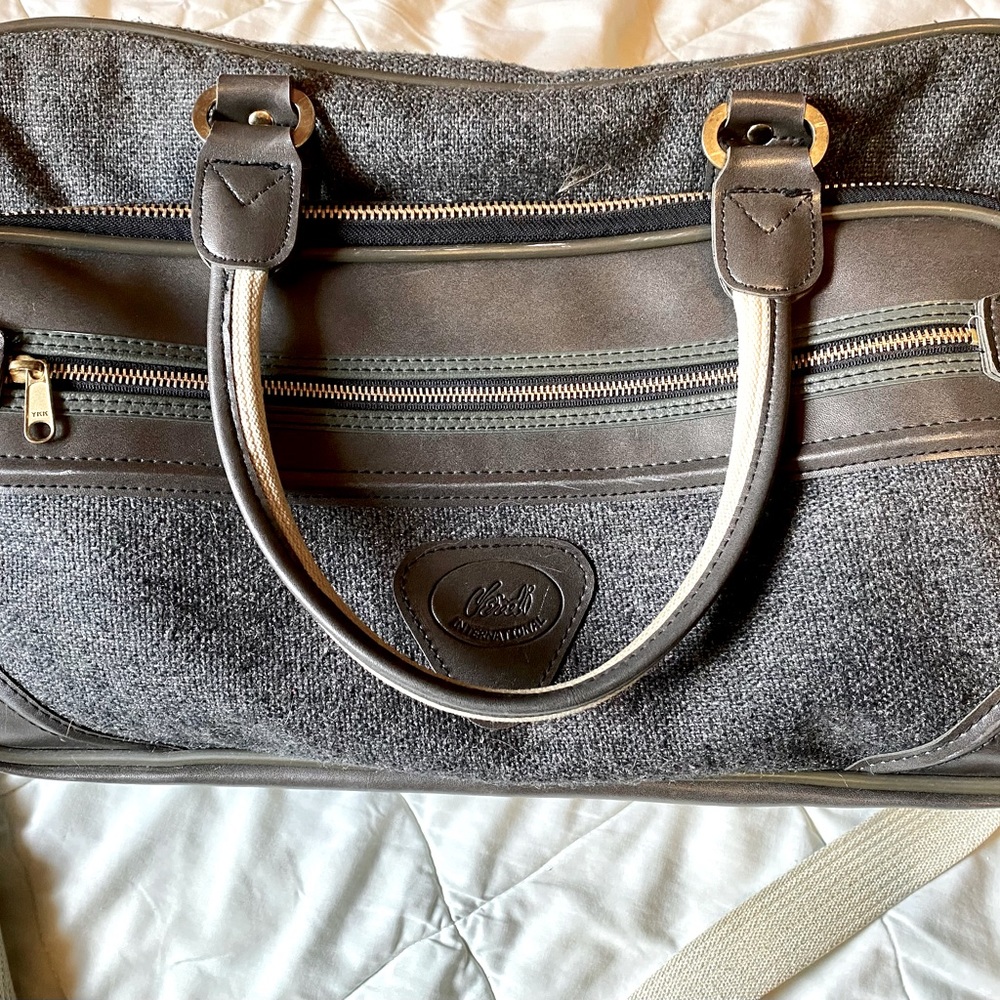 Verdi International Luggage Shoulder Bag Vintage Look